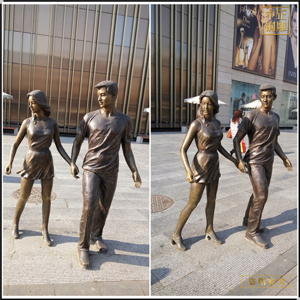 8商場(chǎng)門(mén)前情侶拉手銅雕塑.jpg 8商場(chǎng)門(mén)前情侶拉手銅雕塑.jpg