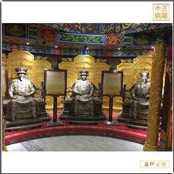 各種古代皇帝銅雕