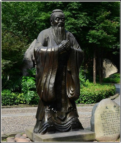 孔子銅雕塑