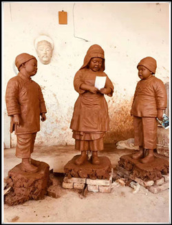 三個(gè)小孩雕塑 三個(gè)小孩雕塑