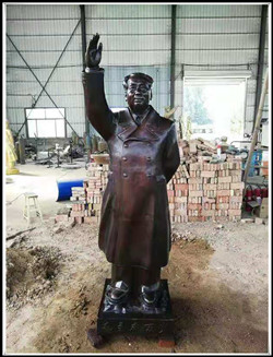 毛主席銅雕塑圖片